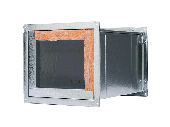 Galvanised sheet metal box section with open end and folded edges